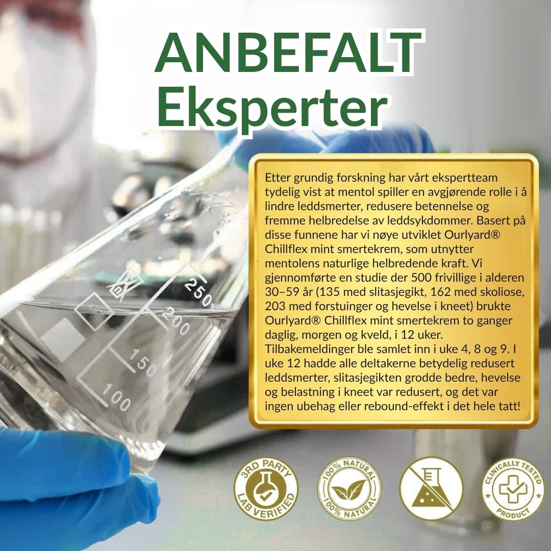 🔥Offisiell butikk: Ourlyard® Chillflex Mint Smertelindrende Krem (Behandling for leddgikt, nervesmerter, revmatiske sykdommer, muskelkramper, rykninger og idrettsskader)